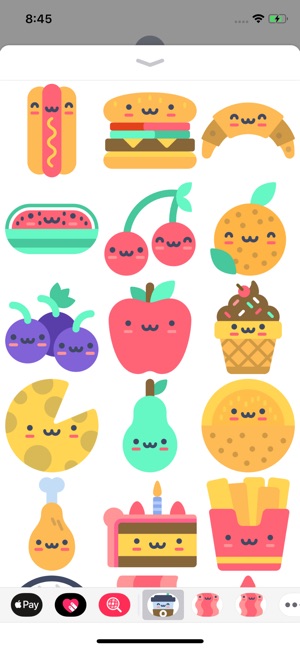 Super Cute Food Stickers(圖2)-速報App