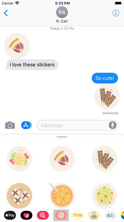 Vegan Meals Stickers