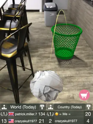Screenshot 4 Paper Bin AR - throw paper iphone