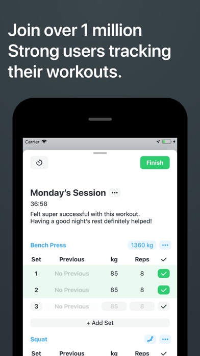 Strong Workout Tracker Gym Log  App Report on Mobile Action