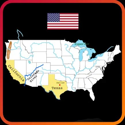 Geography of USA Study & Quiz Читы