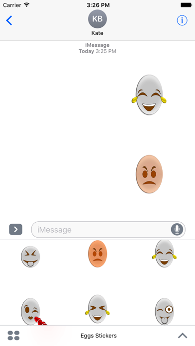 How to cancel & delete Eggs Stickers from iphone & ipad 3