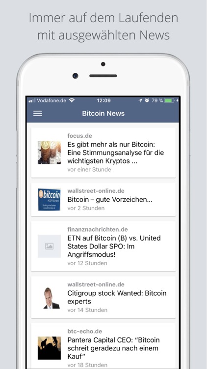 Bitcoin.de Marktplatz App