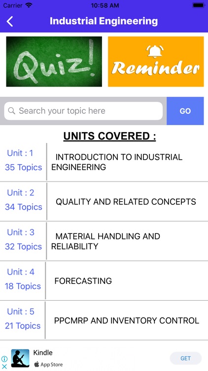 Industrial Engineering App