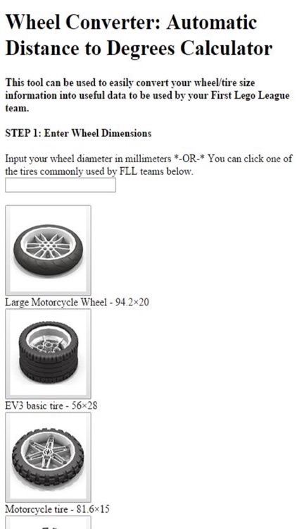 Wheel Converter for EV3