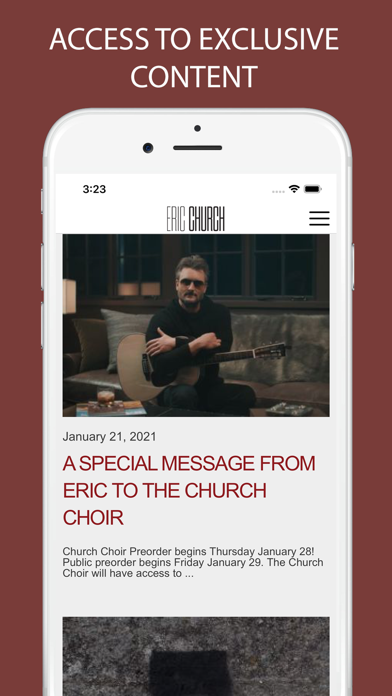 Eric Church Official screenshot 2