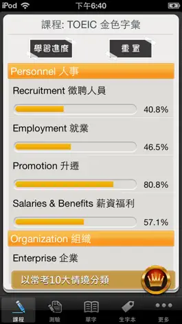 Game screenshot TOEIC 關鍵金色字彙, 繁體中文版 mod apk