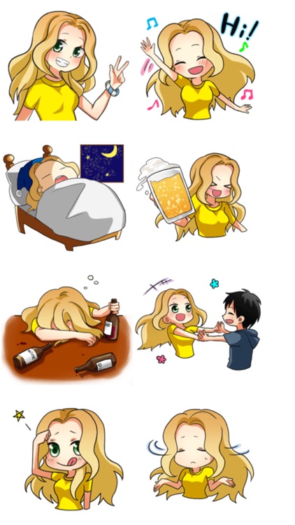 Girls Stickers App screenshot-3