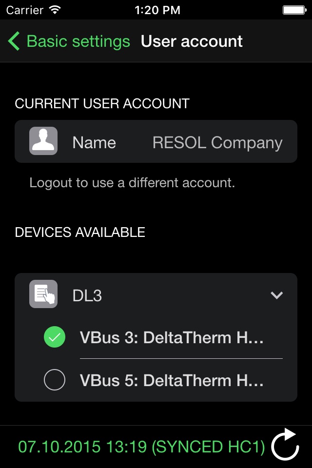 VBus®Touch HC screenshot 2