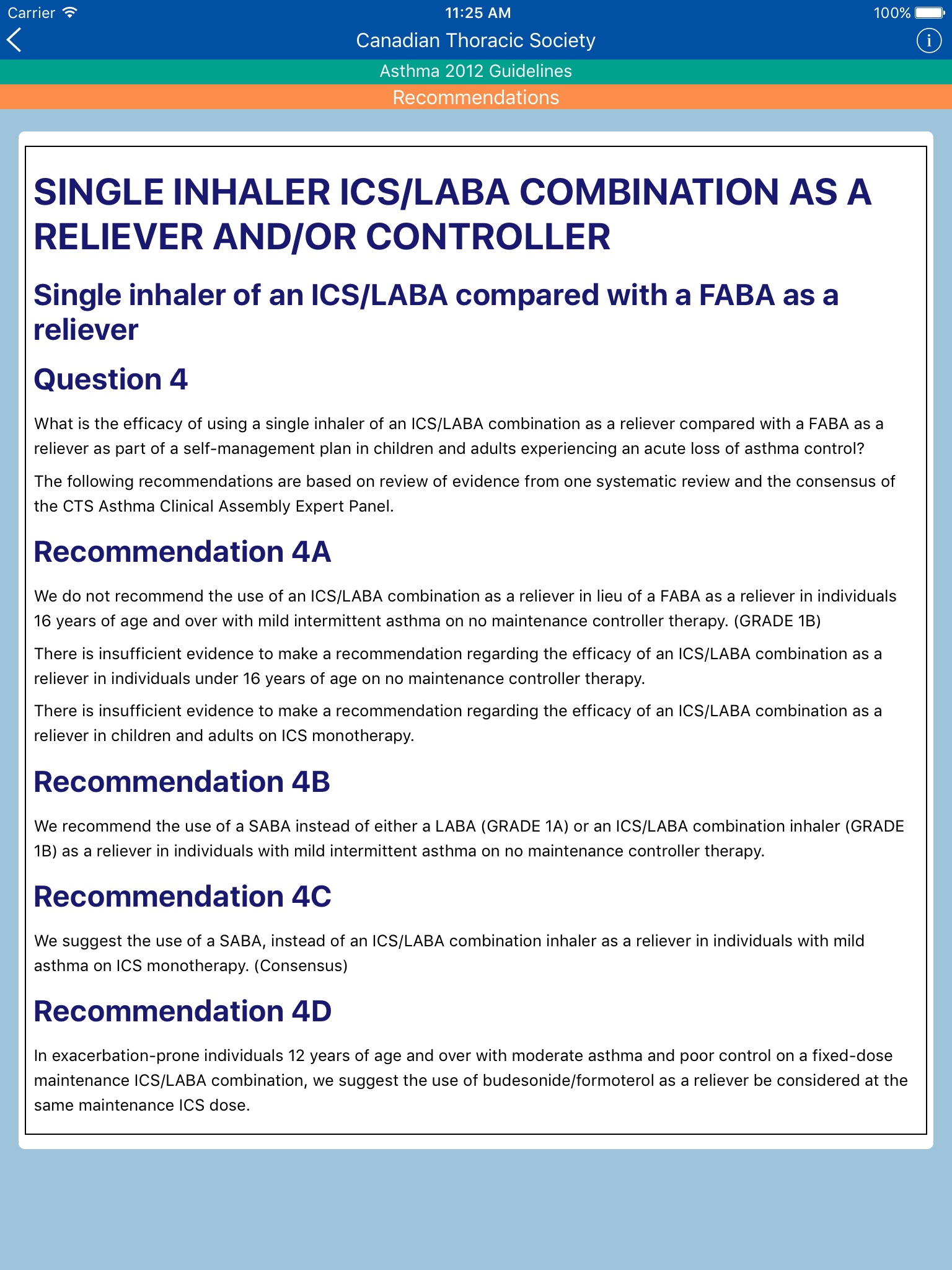 IAM Medical Guidelines screenshot 4