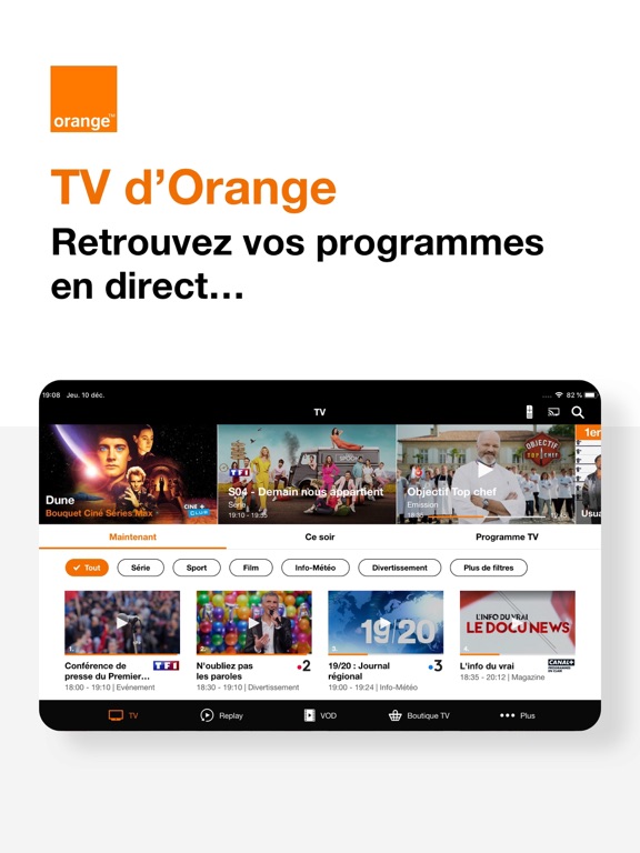 TV d'Orange • Direct & VOD TV d'Orange • Direct & VOD
