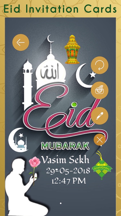 Eid Invitation Cards Creator screenshot-4