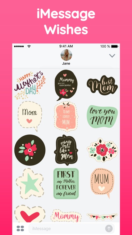 Mother's Day Love Stickers App