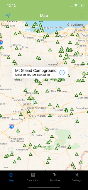 Ohio – Camping & RV spots