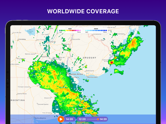 RAIN RADAR ° live weather maps screenshot 2