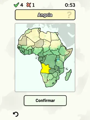 Screenshot 1 Países de África - Quiz iphone