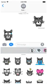 How to cancel & delete be-cat animation 1 stickers 2