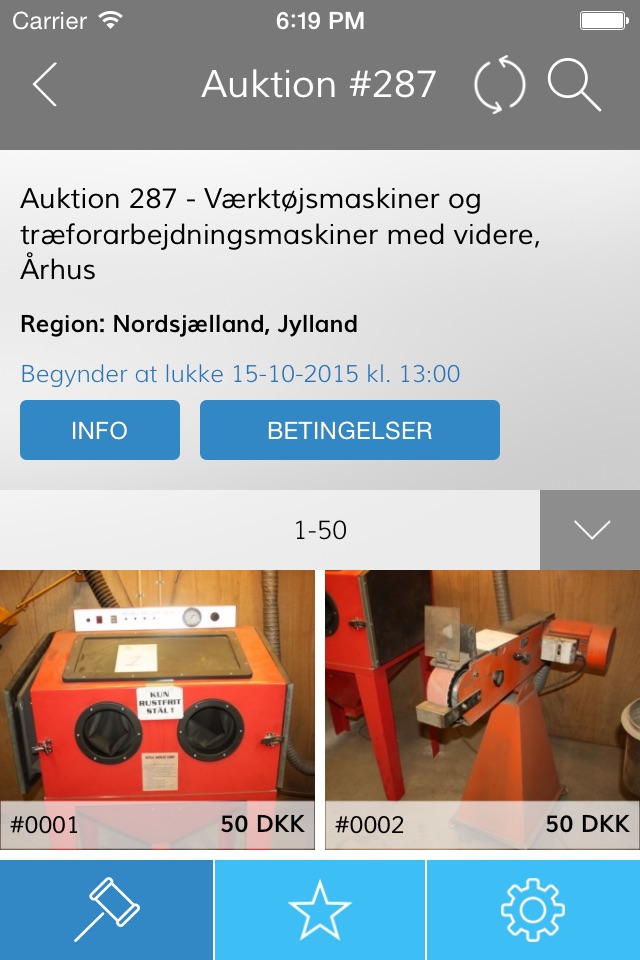 KJ Auktion screenshot 2