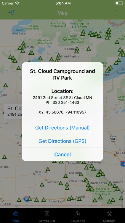 Minnesota – Camping & RV spots