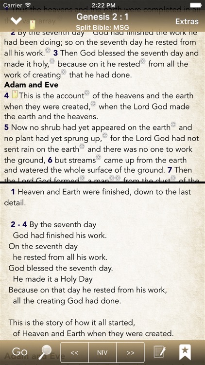 BibleScope: Message and ERV