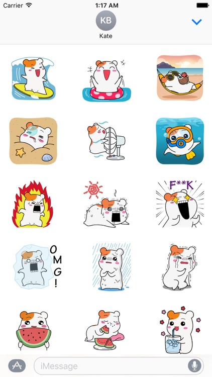 Animated Hamster In Summer