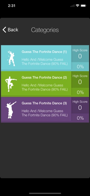 iphone screenshots - guess the fortnite dance challenge