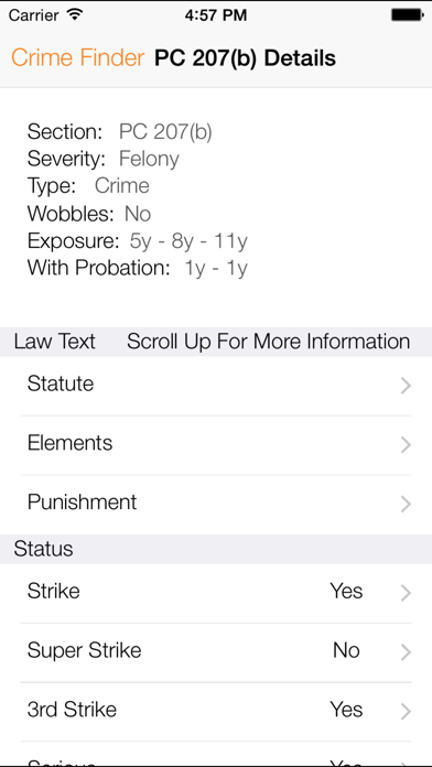 California Crime Finder-Phone Screenshot