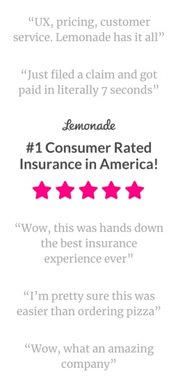 Lemonade Insurance app screenshot