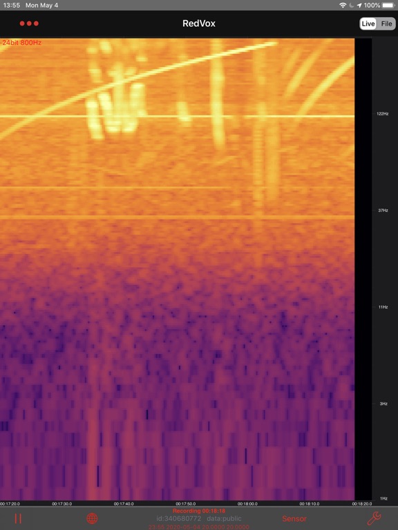 Infrasound Recorder screenshot 4