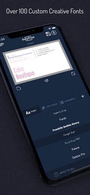 DutyPrint Business Card Studio(圖4)-速報App