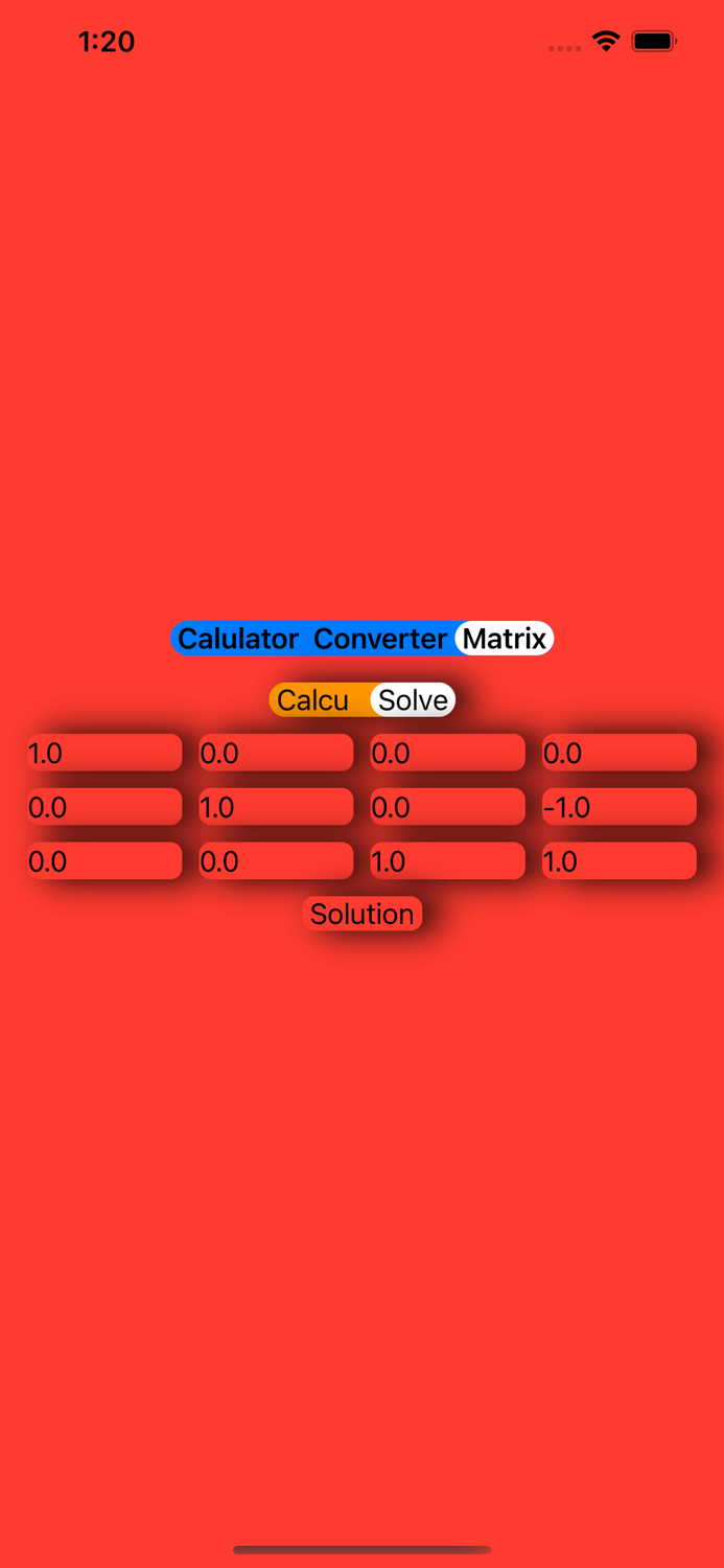 Calculator-Matrix-Converter