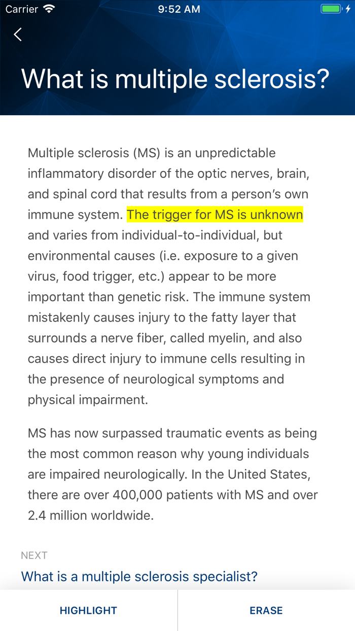 Pre-Meet Multiple Sclerosis