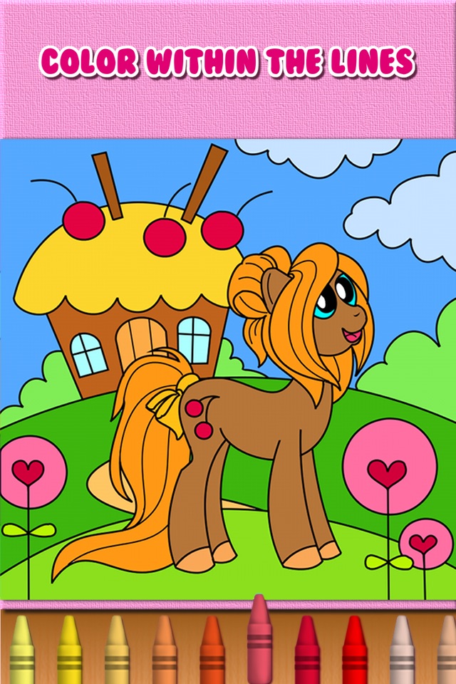 Pony Princess Coloring Book screenshot 3