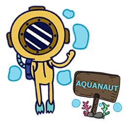 Diver The Aquanaut Sticker