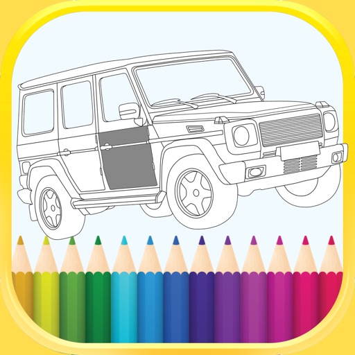 Cars coloring book - kids Game icon