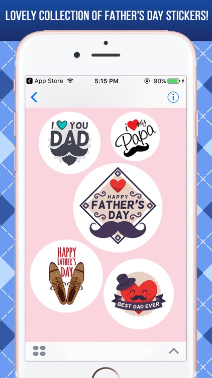 Father's Day Stickers Greeting