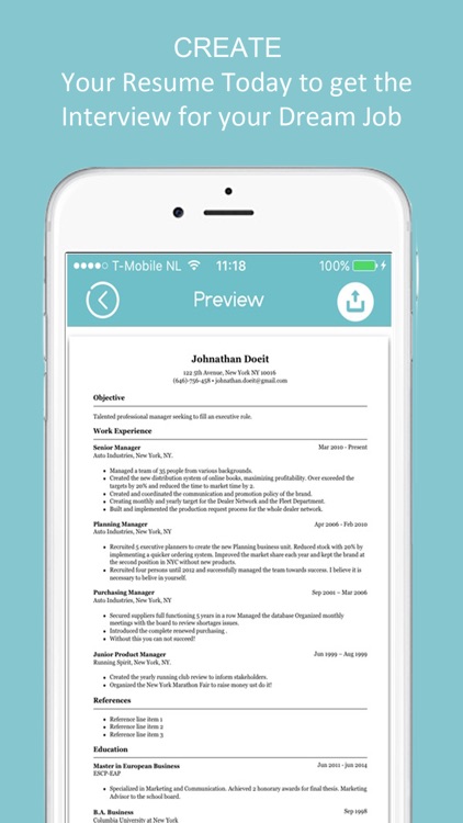 Resume Builder - CV Designer screenshot-3