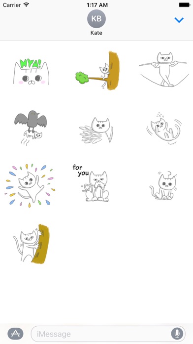 Kitten And Mother Cat Sticker screenshot 3
