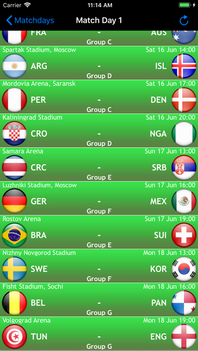 World Cup App: Russia 2018 Screenshot 4