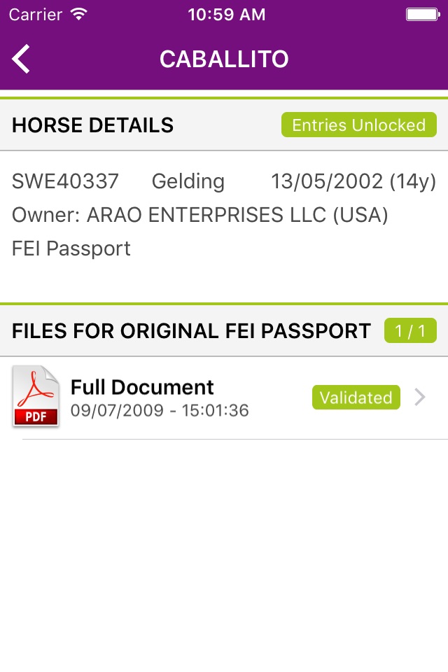 FEI HorseApp screenshot 4