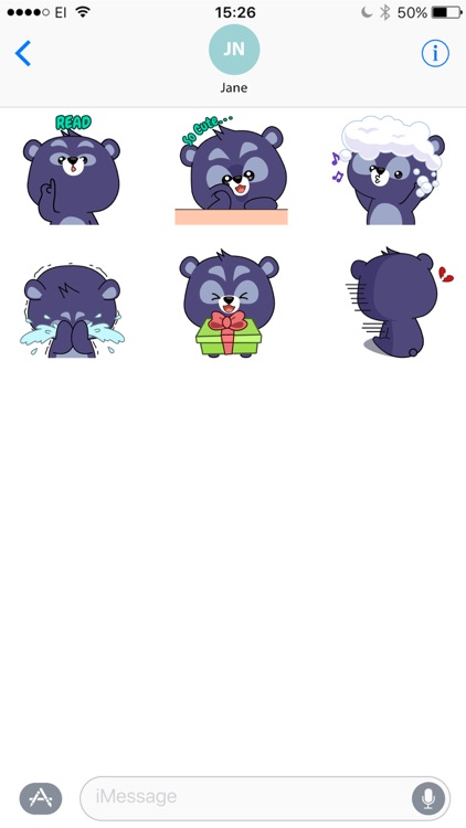 Black Bear Bao Bao Stickers screenshot-3