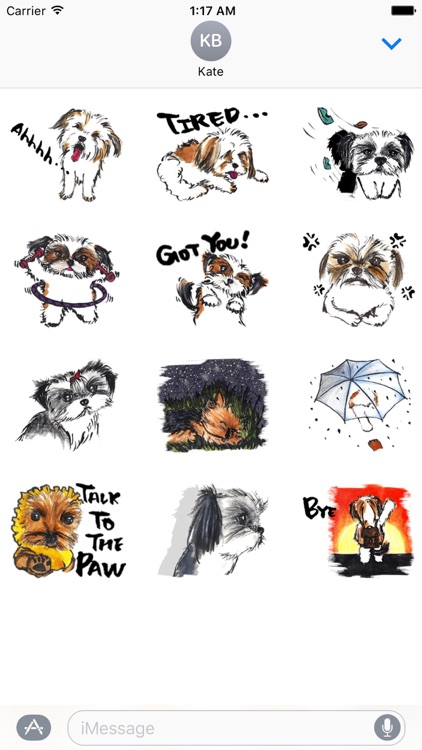 Yorkie And Shih Tzu Sticker