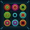 Icon Match Color Rings Game Puzzle
