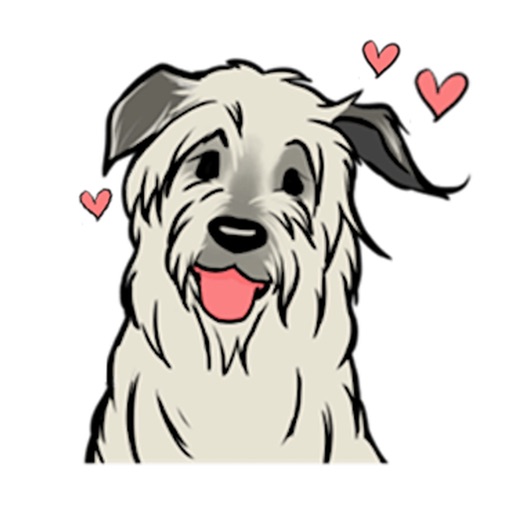 Irish Wolfhound Dog Sticker icon