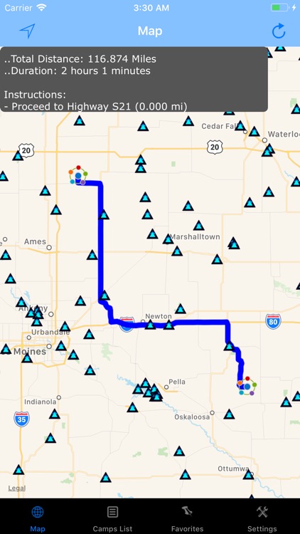 Iowa – Camping & RV spots