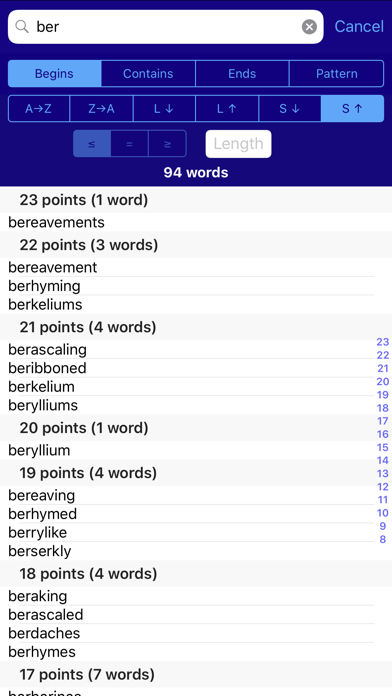 Lexica Word Finder for Words With Friends screenshot 2