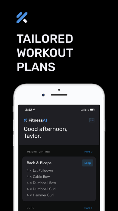 Workout Planner - FitnessAl Screenshot