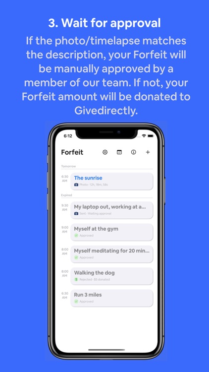 Forfeit - Do it or Donate