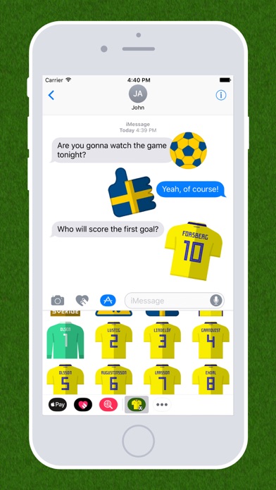 Football Emojis — Team Sweden screenshot 3