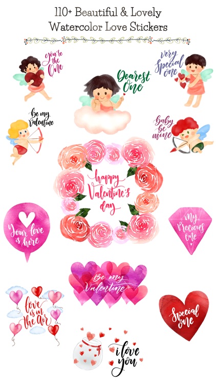 Valentine's Days Watercolor